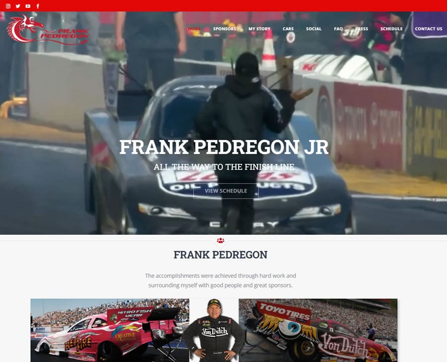Race Car web design